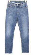 ACNE STUDIOS South Mid Blue W24/L32 Women Jeans Stretch Straight Fit Bla Konst