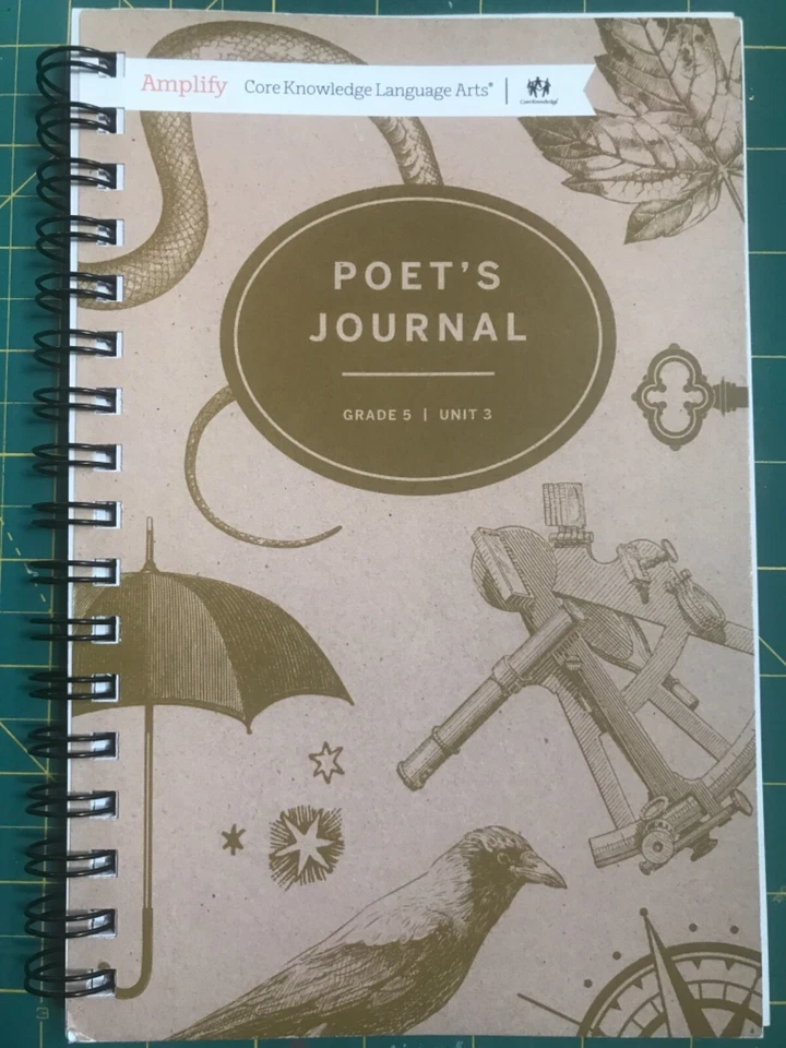 Amplify Core Knowledge Language Arts Poet's Journal Grade 5 Unit 3 Spiral Bound - Image 1 of 1