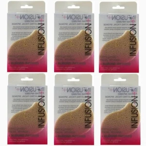 Infusion+Alm Exfoliating Facial Sponge + almond infused - 6 PACK - Picture 1 of 1