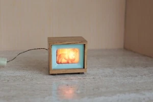 Alter Fernseher Fernsehgerät für Puppenhaus Puppenstube Vero DDR Holz - Bild 1 von 4