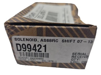 AS68RC Transmission Shift Solenoid Connector Genuine AISIN, D99421,SOL-078-1 - Image 1 of 4