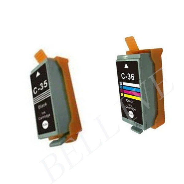 BELLIVESTORE KIT 2 Cartucce Compatibile per Canon PGI-35 nero CLI-36 colore iP 100 / iP 110