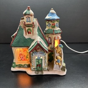 Enchanted Christmas Village The Toy Shop Lighted Porcelain Holiday Decor - Picture 1 of 5