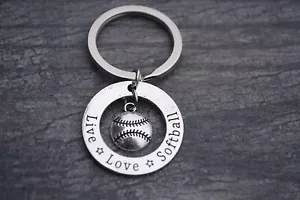 Llavero de entrenador de softbol, joyas de softbol, regalos perfectos para entrenador de softbol - Imagen 1 de 2