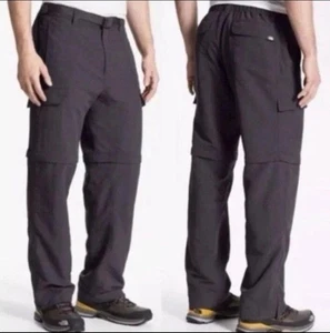 The North Face Paramount große lange wandelbare graue graue Reißverschlusshose mit Gürtel für Herren - Bild 1 von 11