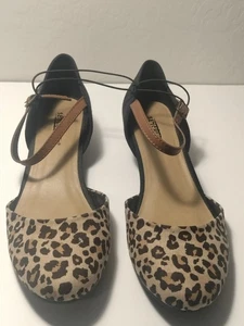 Correa de tobillo plana con cuña estampado animal de Seychelles talla 9,5 - Imagen 1 de 7