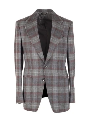 Abrigo deportivo TOM FORD Atticus gris a cuadros talla 46/36R EE. UU. Chaqueta Blazer Ne... Foto 1 de 4