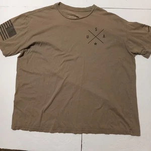 Grunt Style US 1776 t shirt Fits Like Large Green Short Sleeve NOTE: - Picture 1 of 8