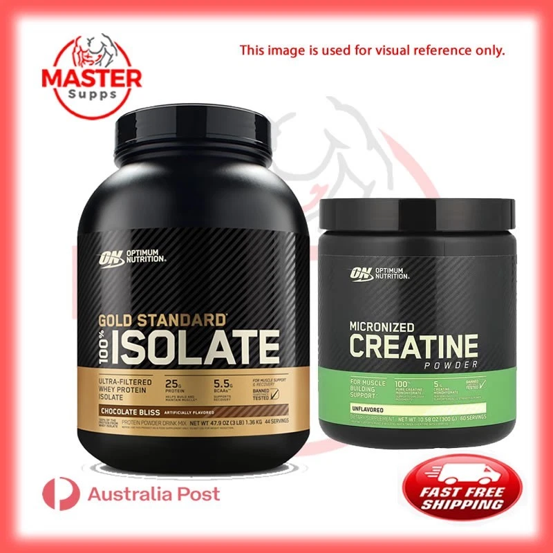 OPTIMUM NUTRITION GOLD STANDARD 100% ISOLATE  WHEY + Creatine 300g 60 Serves - image 1 of 1