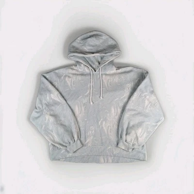 Sudadera con Capucha Abercrombie Fitch Para Mujer XL Azul Remolinos Pullover Recortado Suave AF  Foto 1 de 4