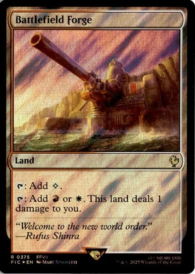 MTG Commander: FINAL FANTASY Surge Foil Battlefield Forge R 375 NM - Image 1 of 2
