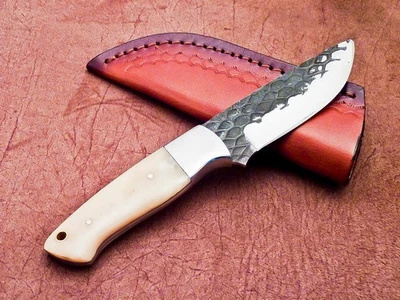 CUSTOM HAND FORGED CARBON STEEL 8" Hunting Knife – SKINNING KNIFE TR-6076 - Image 1 of 4