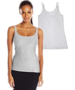Camiseta sin mangas ajustada ONLY HEARTS para mujer platino metálico ¡como nueva! Mediano - Imagen 1 de 3