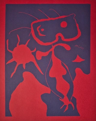 Joan Miró "Le chat" orig. Lithographie aus Derriere le miroir - Bild 1 von 4