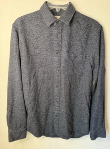 Faherty Men’s Small Flannel Button Up Shirt Gray Long Sleeve Organic Cotton - Picture 1 of 8
