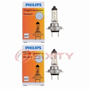 2 pc Philips Low Beam Headlight Bulbs for Alfa Romeo 147 156 Giulietta Mito wt - Picture 1 of 5