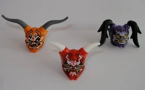 Lego Ninjago alle 3 Oni Masken Maske Hass Vergeltung Täuschung Waffen Waffe Neu - Bild 1 von 2