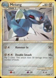2x (HSDT-030) Metang (U) Pokemon HGSS Undaunted Card # 30 - Picture 1 of 1