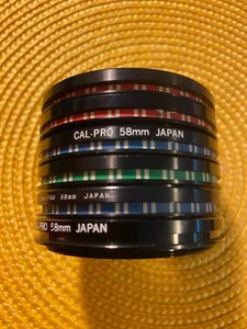 Cal-Pro 58mm Japan Filter Set 6 Qty - Picture 1 of 7