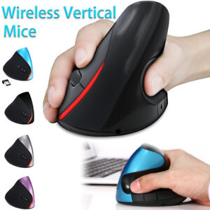 HXSJ USB Wireless Vertical Mice 2.4GHz PC Optical Gaming Mouse Ergonomic 2400DPI