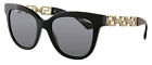 Versace 0VE4394 GB1/8154 Full Rim Black Cateye Sunglasses