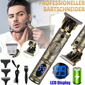 LCD Haarschneidemaschine Haarschneider Bart Trimmer Rasierer Hair Clipper USB
