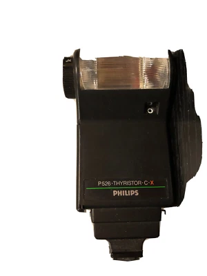 Phillips P526 Thyristor C. X powerful flash flashgun . Variable Power Foto 1 de 2