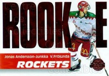 1994-95 Swedish Leaf Rookie Rockets #2 Jonas Andersson-Junkka