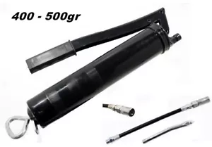 INGRASSATORE MANUALE A LEVA 2 TUBI + 2 TESTINE X GRASSO SFUSO E CARTUCCE 4-500gr - Foto 1 di 4