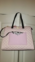 Luv Betsey johnson Shoulder pink/multi color  tote/2 piece handbag purse 
