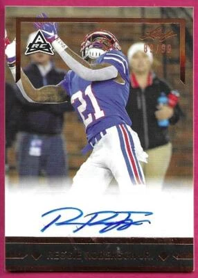 2021 Leaf Memories College Football REGGIE ROBERSON JR. Rookie ARC Autograph /99 - Image 1 of 2