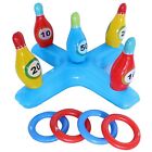 Pool Game Set �c Inflatable Bowling And Throwing Rings Fun For The Whole Family