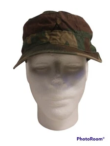 Gorra Proper Intl Inc BDU Woodland Camoflage Patrón Impreso Talla 7 1/4 - Imagen 1 de 21