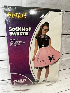 Girls Sock hop Costume Poodle Dress Skirt XL 14/16 - Picture 1 of 9