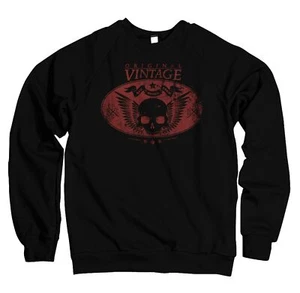 Herren Pullover Sweatshirt Vintage Original Bad Bone Skull OV18420SW - Picture 1 of 1