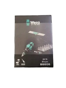 Wera 057110 Kraftform Kompakt 70 Screwdriver Rapidaptor 32 Piece Bit Set - Picture 1 of 2