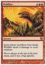 Magic the Gathering MTG Wildfire (228) Ninth Edition   LP