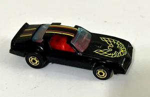 HOT WHEELS HOT ONES GHO RARE BLACK HOT BIRD W/ RED INTERIOR GEM MINT BODY & BASE - Picture 1 of 8
