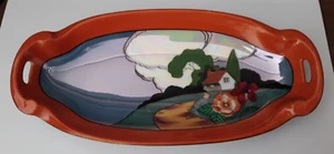 Vtg Noritake Porcelain Lustreware Hand-Painted Tray Trinket - Picture 1 of 4