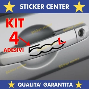 KIT 4 ADESIVI PREMIUM PORTA MANIGLIA DECAL STICKER FIAT 500L 500 L BICOLORE - Imagen 1 de 2