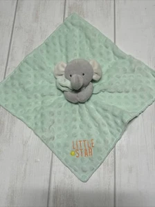 Carters Bambino Mio Elefante Piccola Stella Verde Lovey Coperta di Sicurezza Sonaglio - Foto 1 di 5