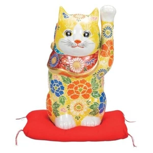 Maneki-Neko(Lucky Cat) Kutani-yaki, Japanese Traditional Crafts - Picture 1 of 1