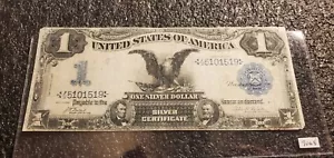 $1 Dollar 1899 Black Eagle Silver Certificate !! Rare Lyons / Roberts !! ** - Picture 1 of 7