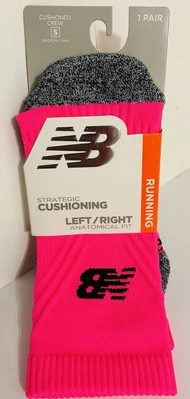 🚨Calcetines de running New Balance para mujer, talla SmMen3-5,5, mujer5-7,5 color rosa gris🆕 Foto 1 de 4