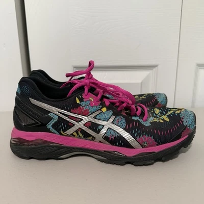 Zapatos para correr Asics 23 Gel-Kayano para mujer diseño floral color rosa talla 8,5 Foto 1 de 4