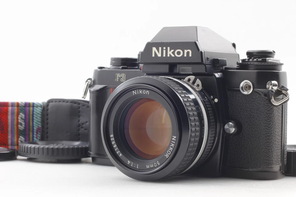 [Casi COMO NUEVO] Nikon F3 nivel de ojos 35 mm cámara fotográfica Ai 50 mm F/1,4 lente de JAPÓN Foto 1 de 4