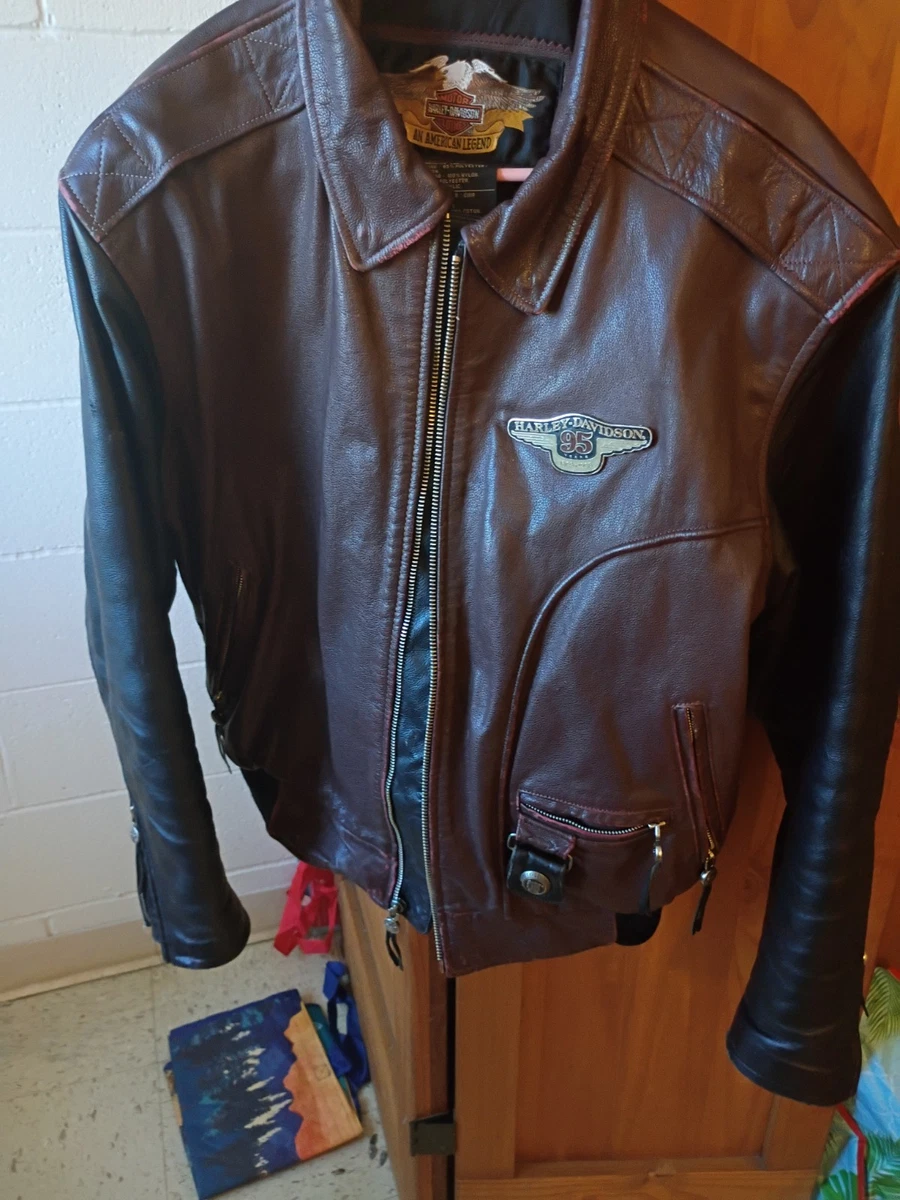 Harley Davidson 95th Anniversary Leather Jacket for sale - eBay