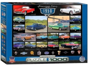 Eurographics 1000 Piece Jigsaw Puzzle - American Cars Of The 1950s - Picture 1 of 1