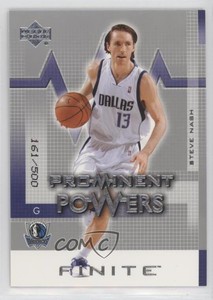 2003-04 Upper Deck Finite Prominent Powers /500 Steve Nash #296 HOF