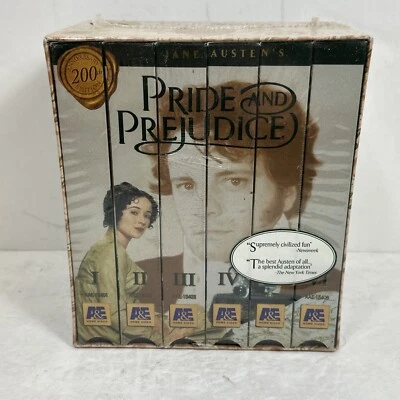 Pride and Prejudice NEW 6 VHS BOX SET Free Ship Jennifer Ehle Colin Firth - Image 1 of 4